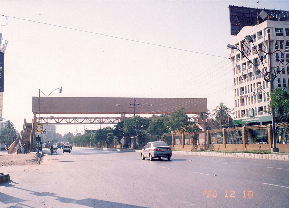 Pedestrian Bridge on main Shahrah-e-Faisal