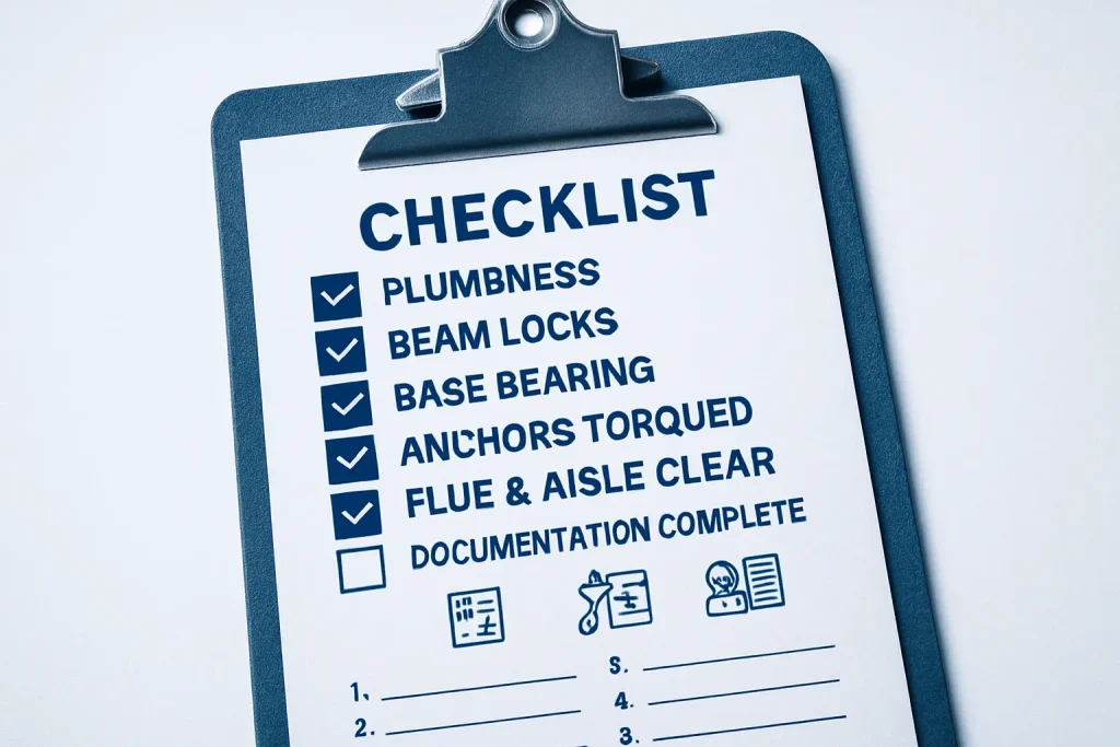 8 Commissioning Checks - Sign-Off