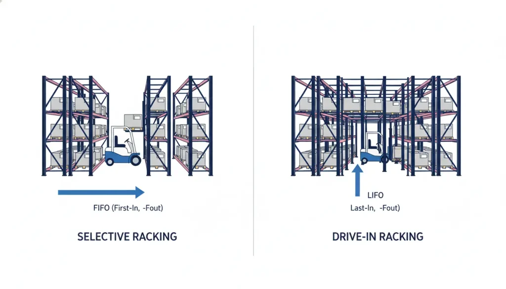 Warehouse Racking System Types Comparison