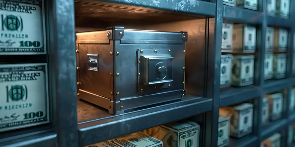 Stainless steel solid silver safe