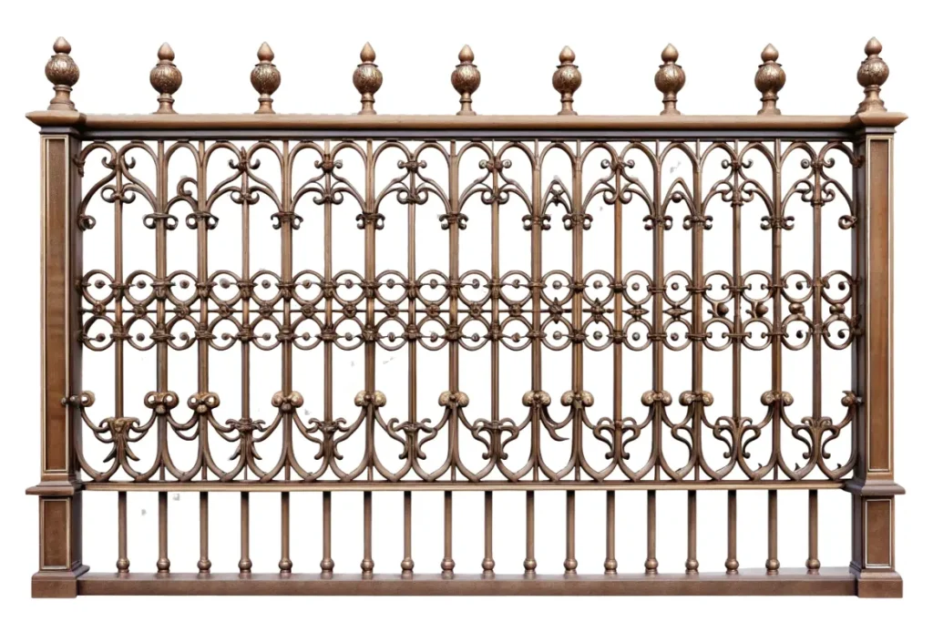 Vintage Ornate Iron Railing