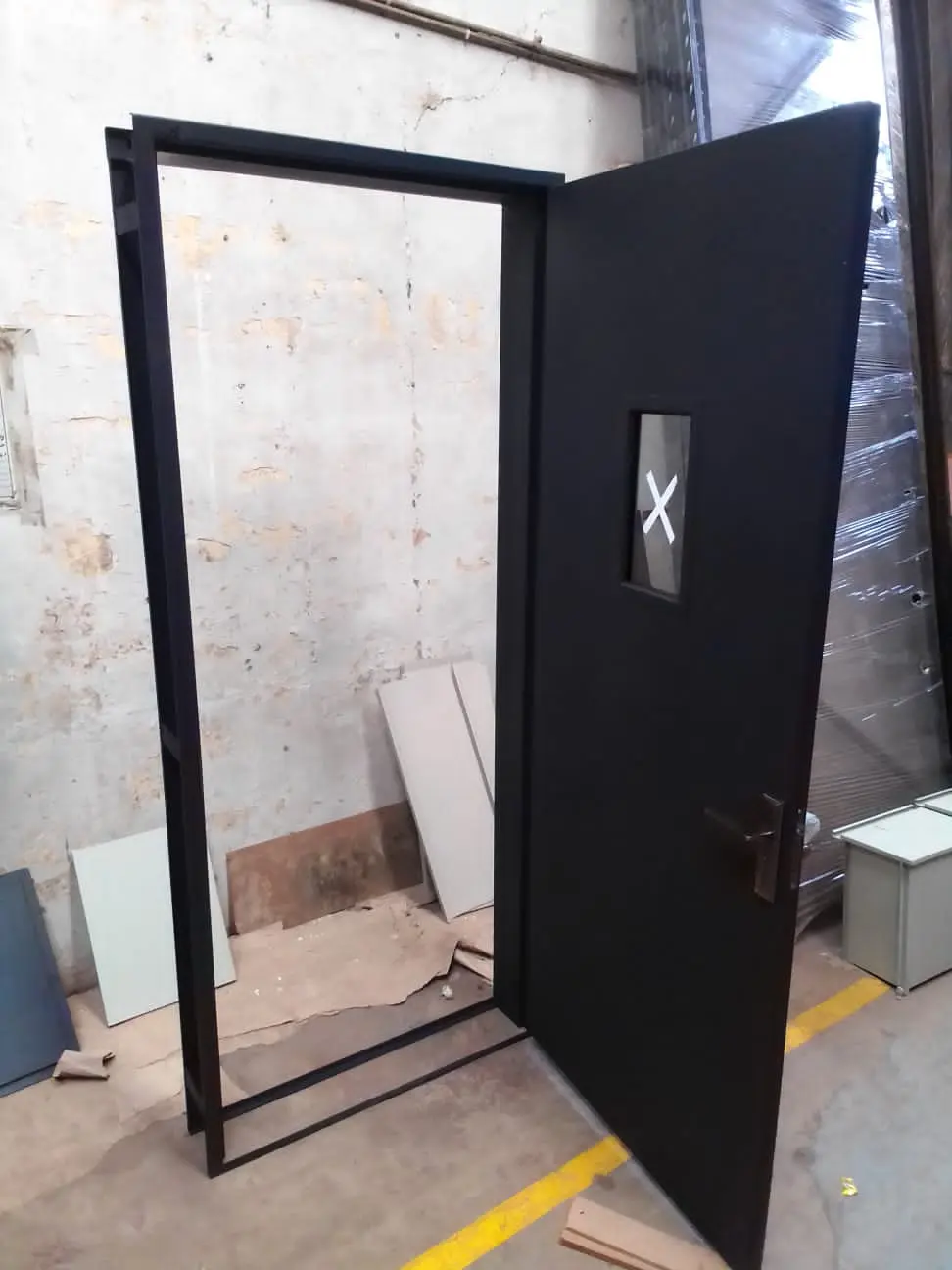 Black Colored Iron Door