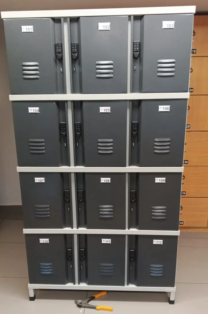 Black and White Lockers