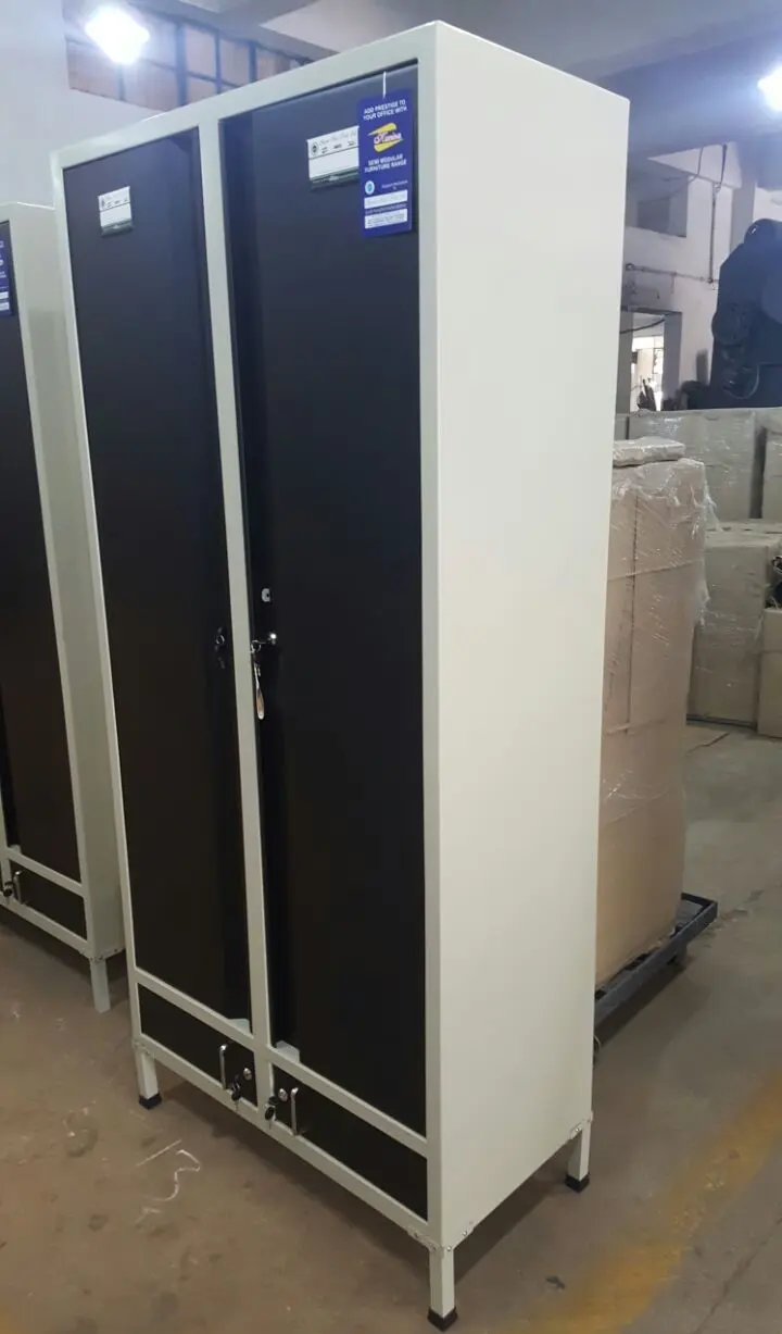 Black and White Steel Cupboard