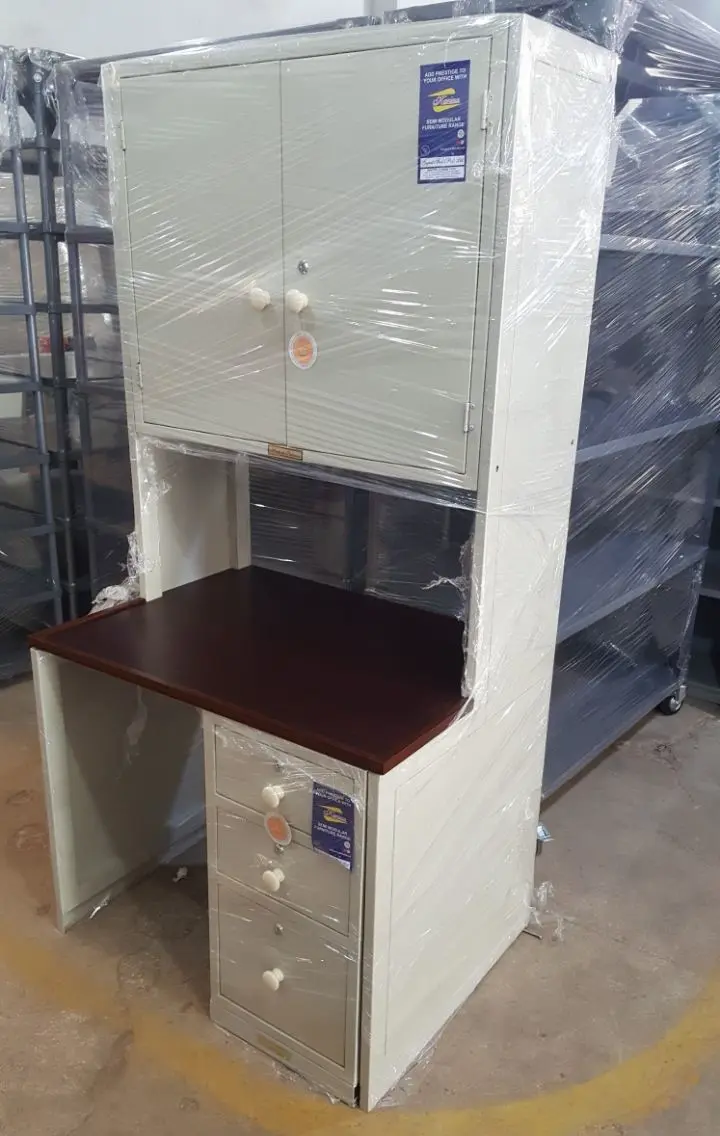 Computer Desk with Drawers and Cabinets
