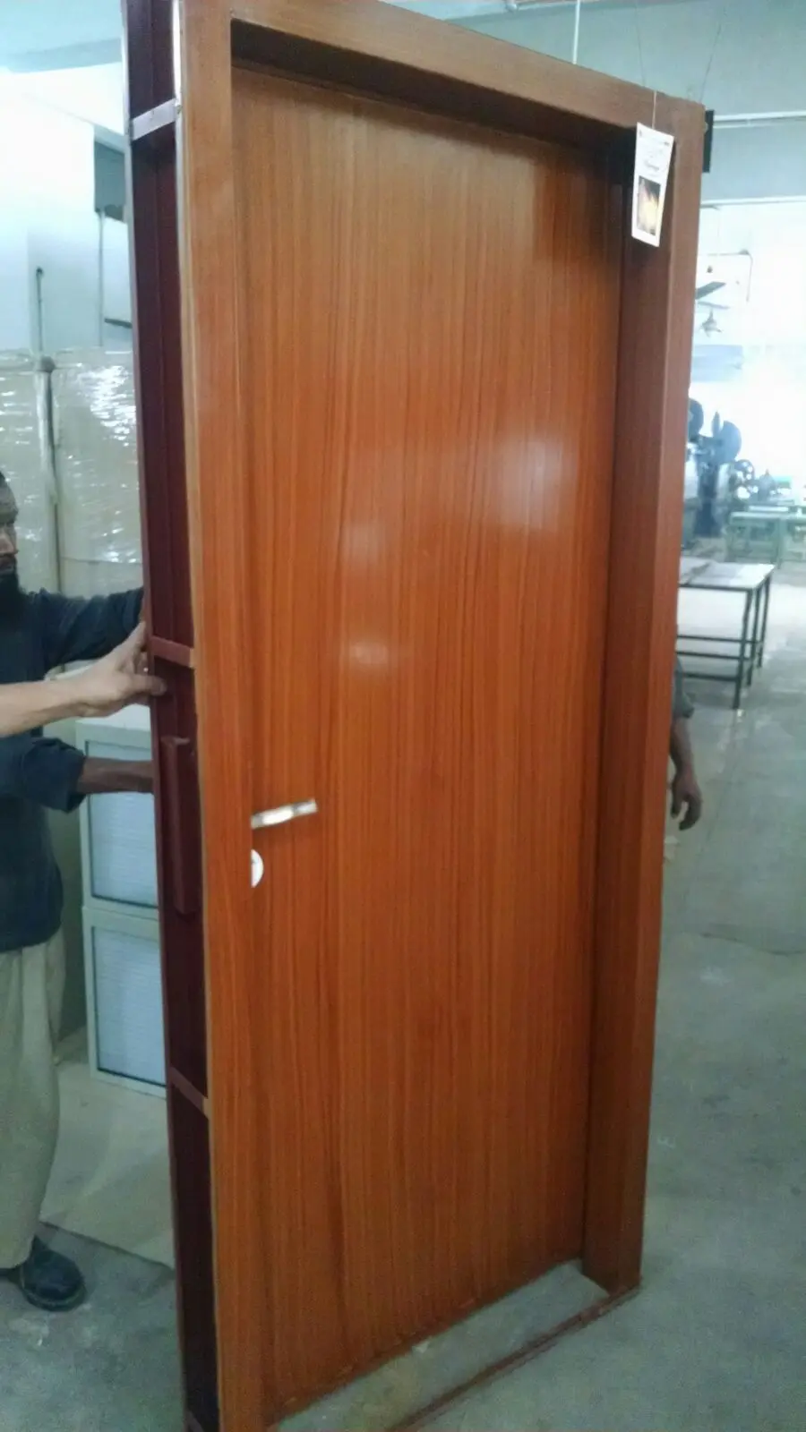 Fire Rated Steel Door in Wooden Finish