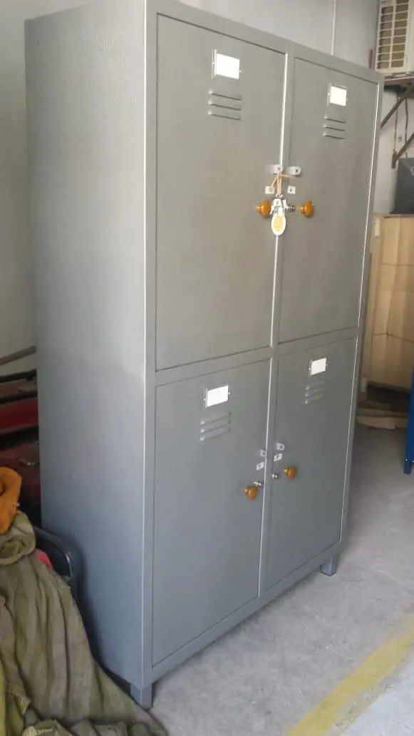 Large Compartments Grey Locker