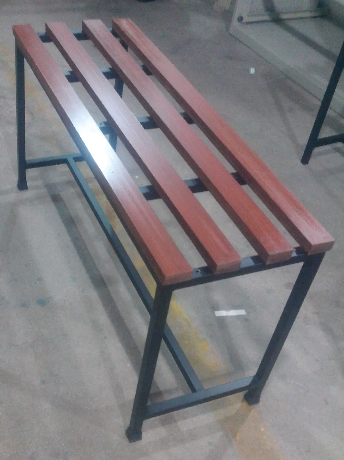 Steel and Wooden Bench